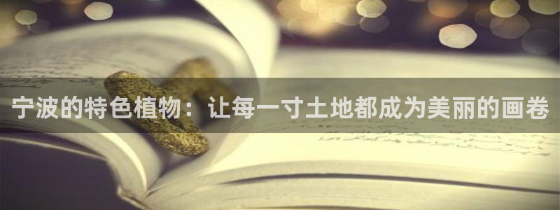 海贼王之娱乐摩根斯：宁波的特色植物：让每一寸土地都成为美丽的画卷