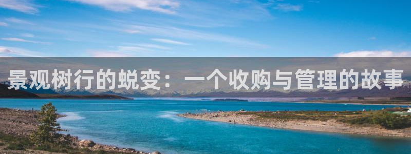 摩根娱乐视频大全：景观树行的蜕变：一个收购与管理的故事