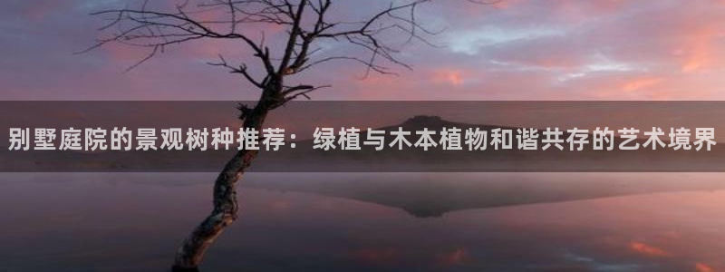 摩根娱乐公会创始人：别墅庭院的景观树种推荐：绿植与木本植物和谐共存的艺术境界